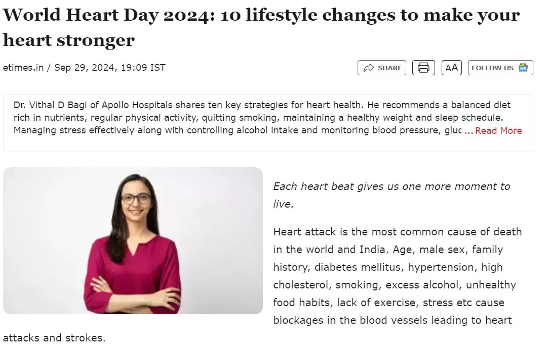 10 lifestyle changes to make your heart stronger